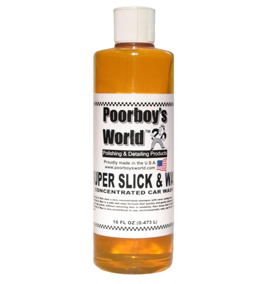 Poorboy's World Super Slick & Wax Shampoo 473 ml 1/2