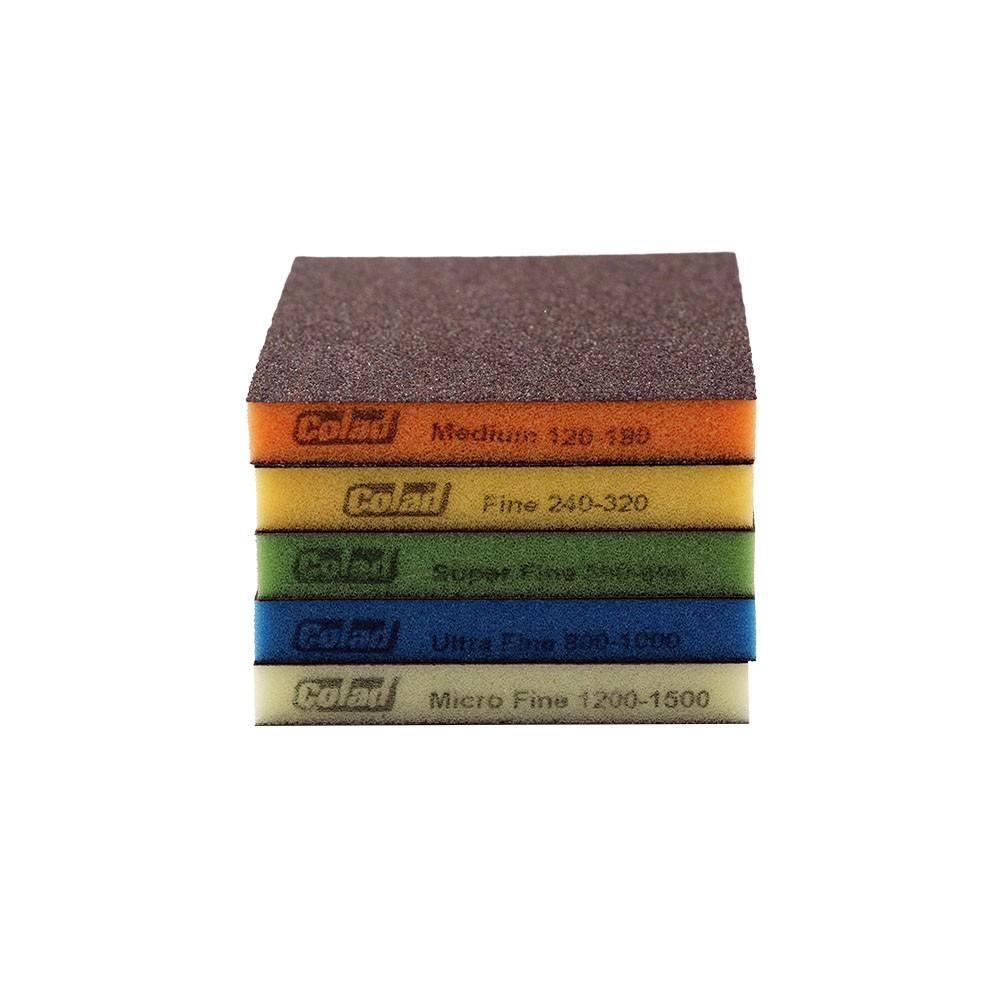 Colad Double Sided Foam Sanding Pad Medium P60 1/4